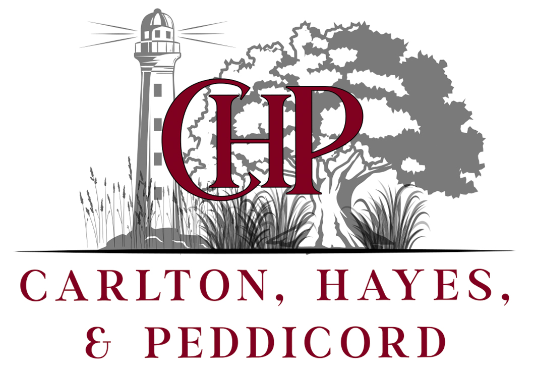 Carlton, Hayes & Peddicord — lighthouse, oak tree and CHP monogram