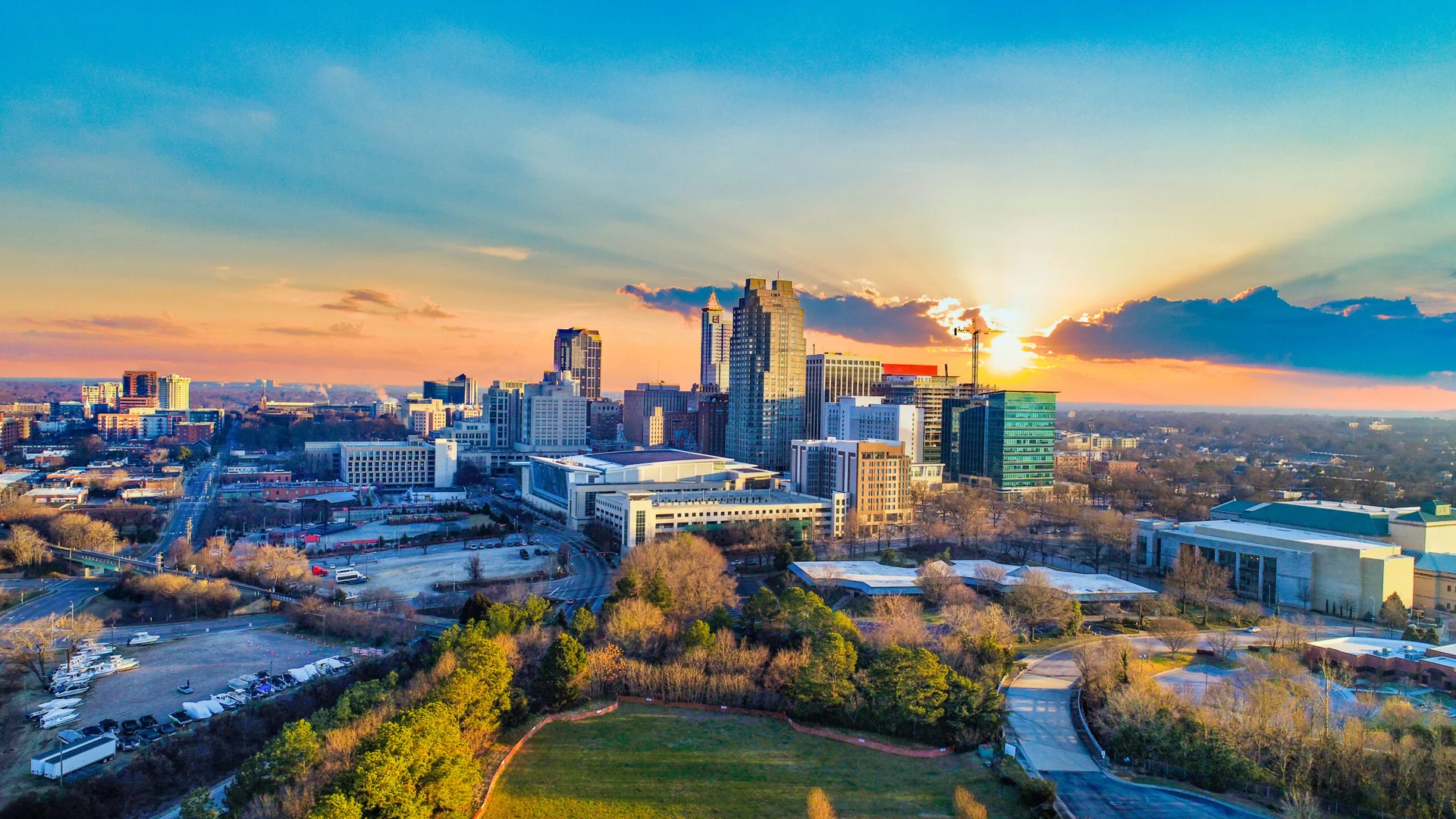 Raleigh skyline by day